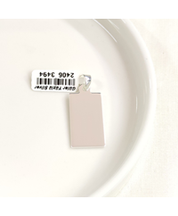 DÖRTGEN DÜZ PLAKA GÜMÜŞ KOLYE UCU 27X15MM