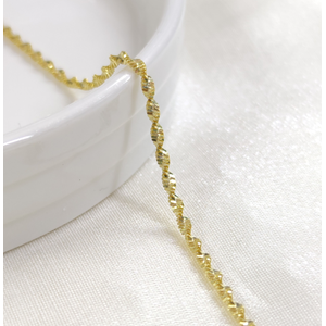 2 MM PARLAK BURGU ZİNCİR GÜMÜŞ KOLYE 55 CM