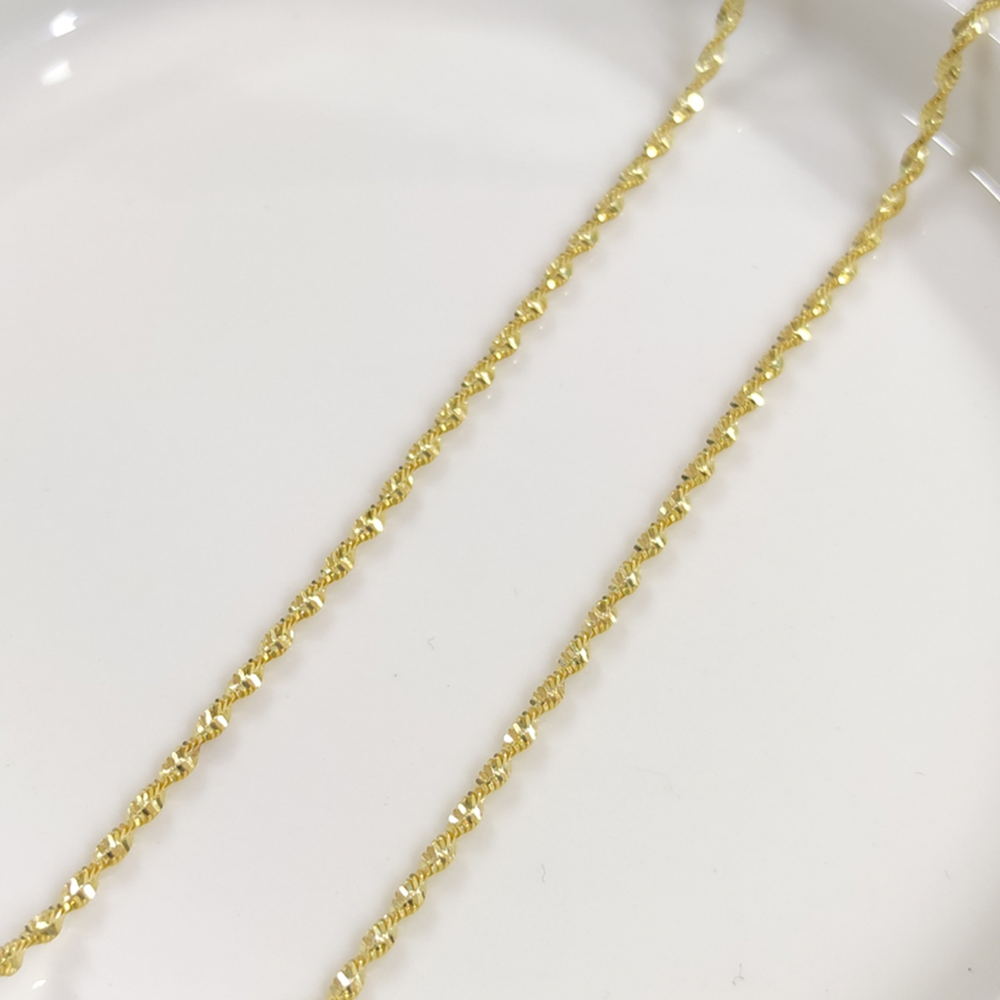 2 MM PARLAK BURGU ZİNCİR GÜMÜŞ KOLYE 55 CM