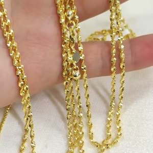 2 MM PARLAK BURGU ZİNCİR GÜMÜŞ KOLYE 55 CM