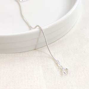 1,20 MM GÜMÜŞ YILAN ZİNCİR BİLEKLİK 20 CM