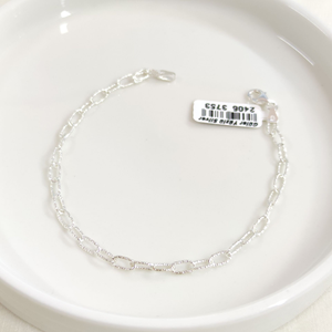 3,70 MM GÜMÜŞ ZİNCİR BİLEKLİK 22 CM