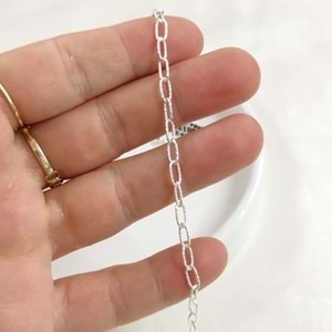 3,70 MM GÜMÜŞ ZİNCİR BİLEKLİK 22 CM