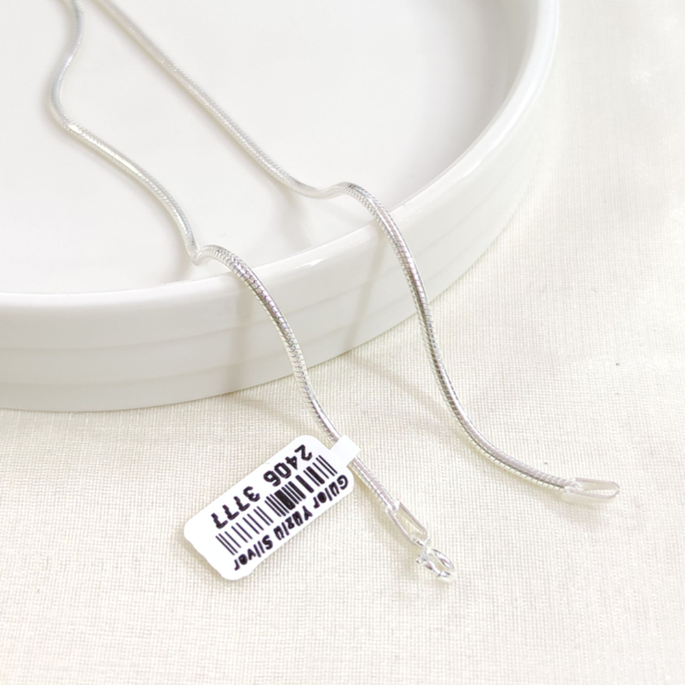 1,85 MM GÜMÜŞ YILAN ZİNCİR KOLYE 55 CM