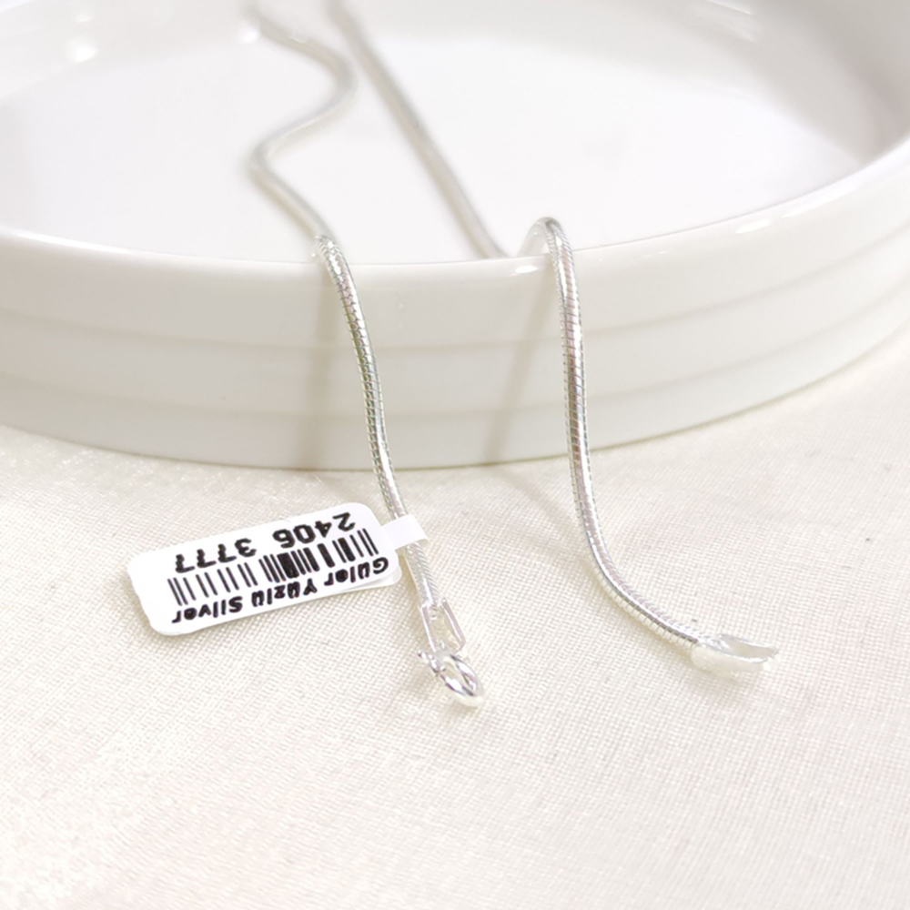 1,85 MM GÜMÜŞ YILAN ZİNCİR KOLYE 55 CM