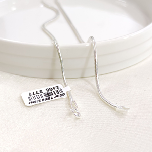 1,85 MM GÜMÜŞ YILAN ZİNCİR KOLYE 55 CM