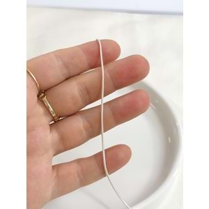 1,25 MM GÜMÜŞ YILAN ZİNCİR KOLYE 45 CM