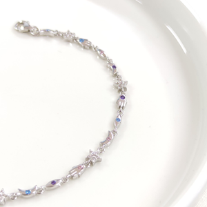 ŞANS RENKLİ TAŞLI GÜMÜŞ BİLEKLİK