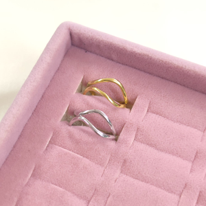 DALGALI AYARLANABİLİR GÜMÜŞ YÜZÜK