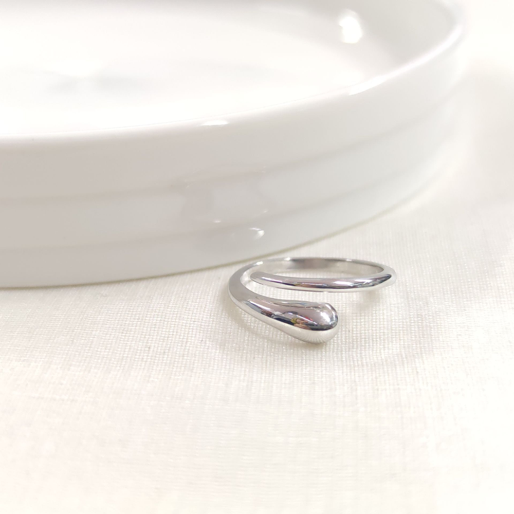 SARMAL GÜMÜŞ YÜZÜK - RODYUM BEYAZ