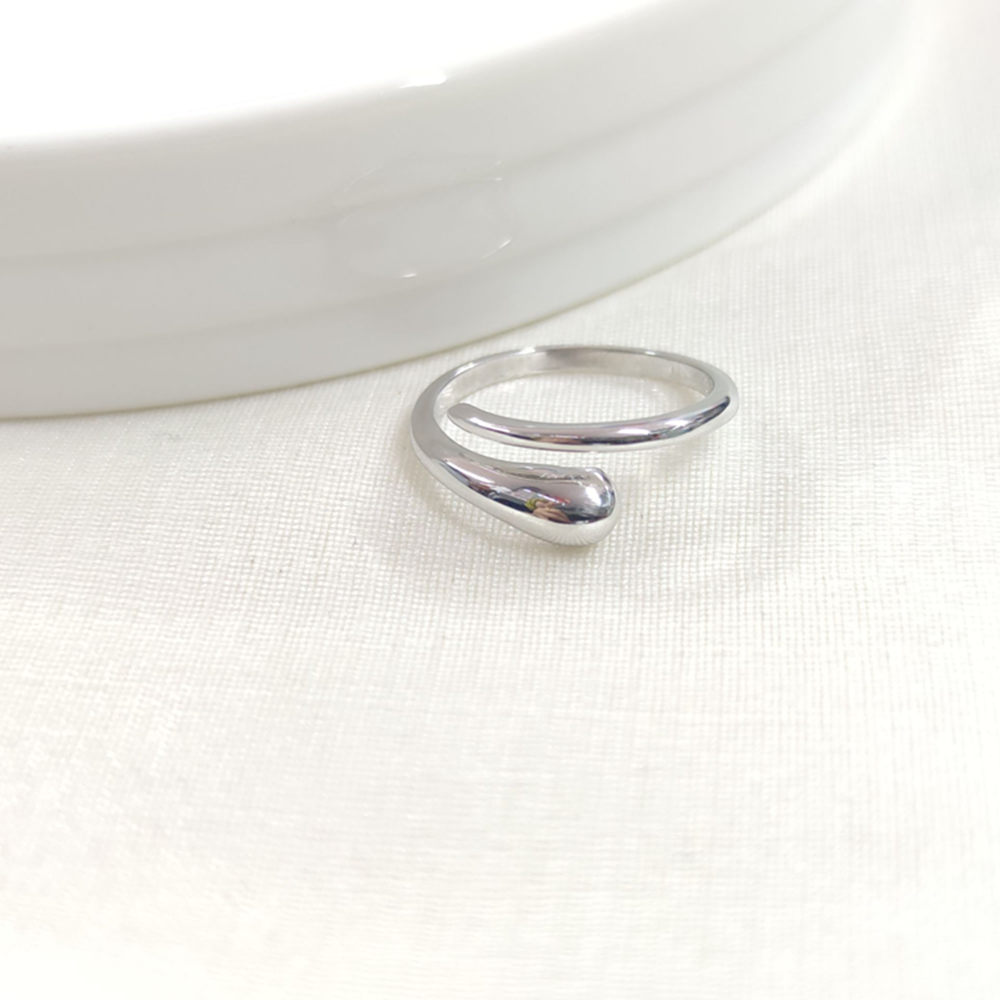 SARMAL GÜMÜŞ YÜZÜK - RODYUM BEYAZ