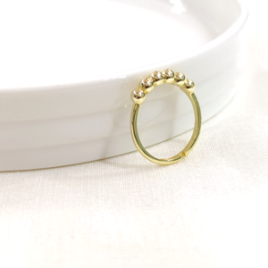 TOP TOP AYARLANABİLİR GÜMÜŞ YÜZÜK