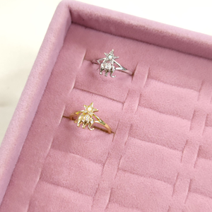 FİL OPAL YILDIZ AYARLANABİLİR GÜMÜŞ YÜZÜK