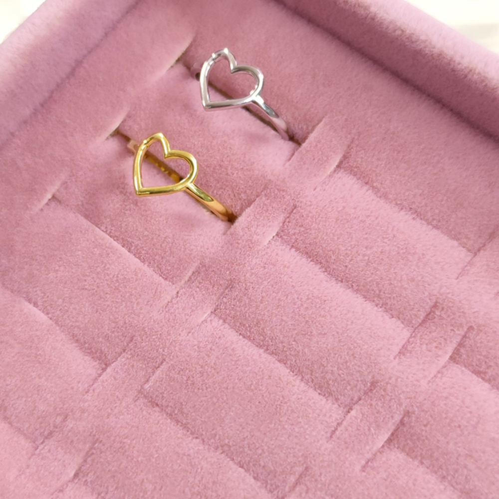 KALP AYARLANABİLİR GÜMÜŞ YÜZÜK - ALTIN SARI