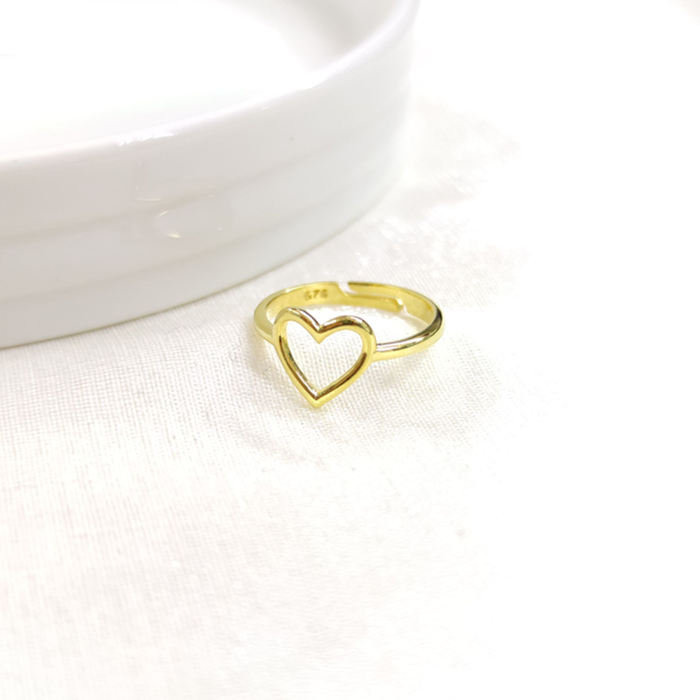 KALP AYARLANABİLİR GÜMÜŞ YÜZÜK