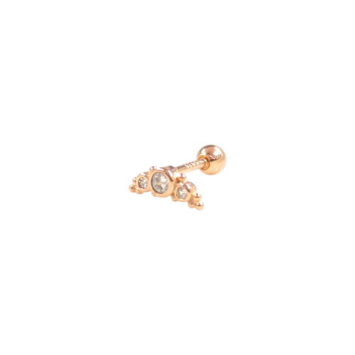 SIVAMA TAŞ HİLAL GÜMÜŞ TRAGUS PIERCING