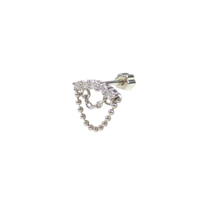 SALLANTILI SIRATAŞ GÜMÜŞ TRAGUS PIERCING