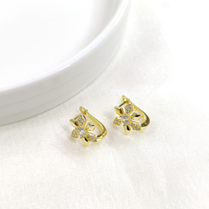 İTHAL ÇİÇEK GÜMÜŞ HALKA KÜPE