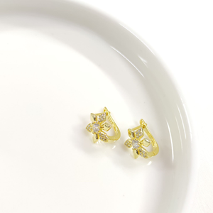 İTHAL ÇİÇEK GÜMÜŞ HALKA KÜPE