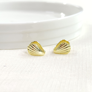 İTHAL MİDYE MİNİ GÜMÜŞ HALKA KÜPE - ALTIN SARI