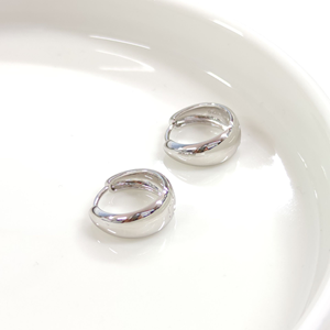 İTHAL BOMBELİ GÜMÜŞ 12 MM HALKA KÜPE