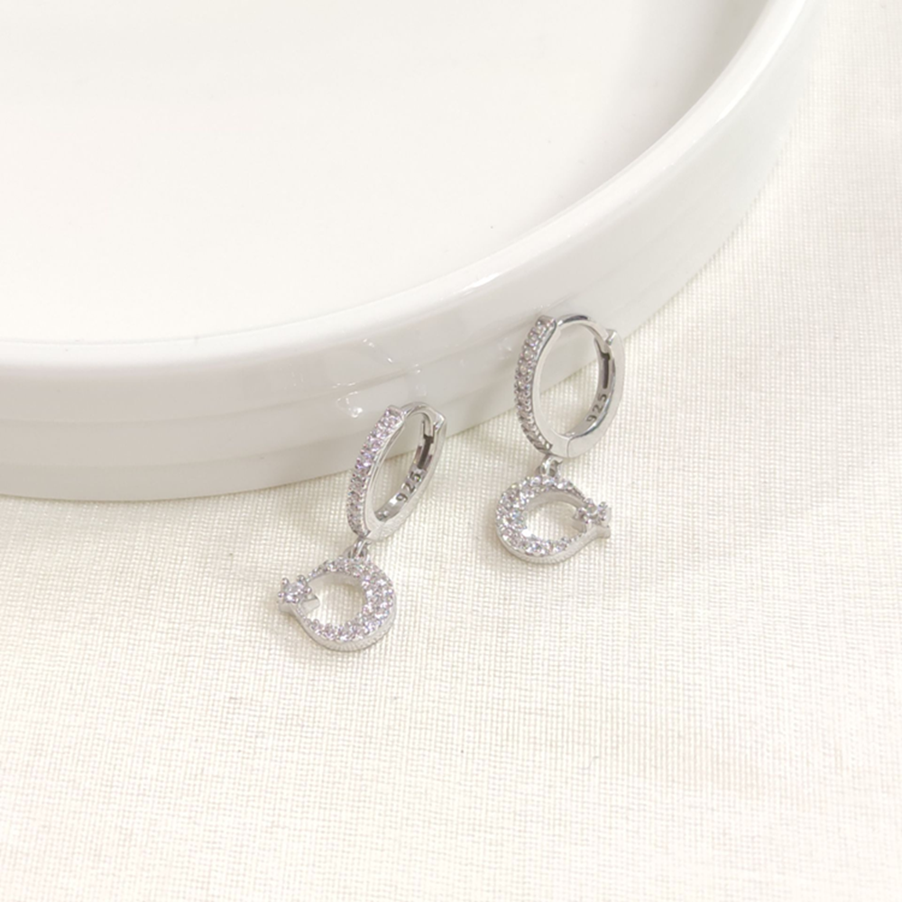 AY YILDIZ 10 MM HALKA GÜMÜŞ KÜPE