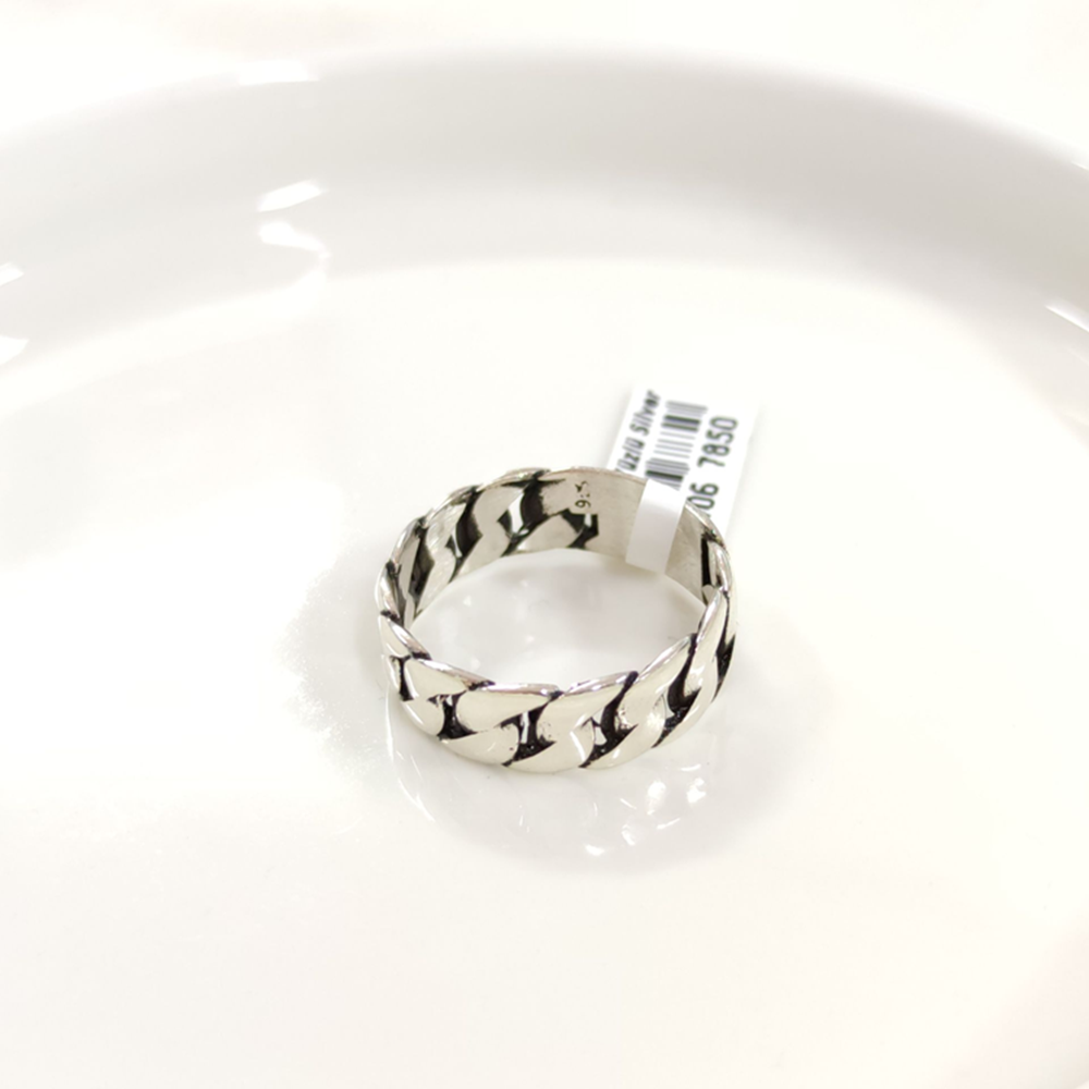 7,50 MM GÜMÜŞ GURMET DESEN OKSİTLİ ALYANS YÜZÜK - 20