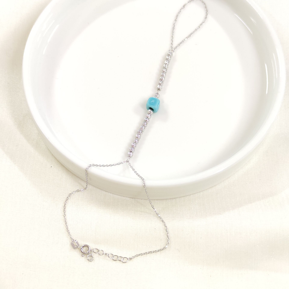 MAVİ BONCUK DORİCA GÜMÜŞ ŞAHMERAN