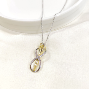 SARILAN SONSUZ GÜMÜŞ KOLYE