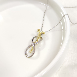 SARILAN SONSUZ GÜMÜŞ KOLYE