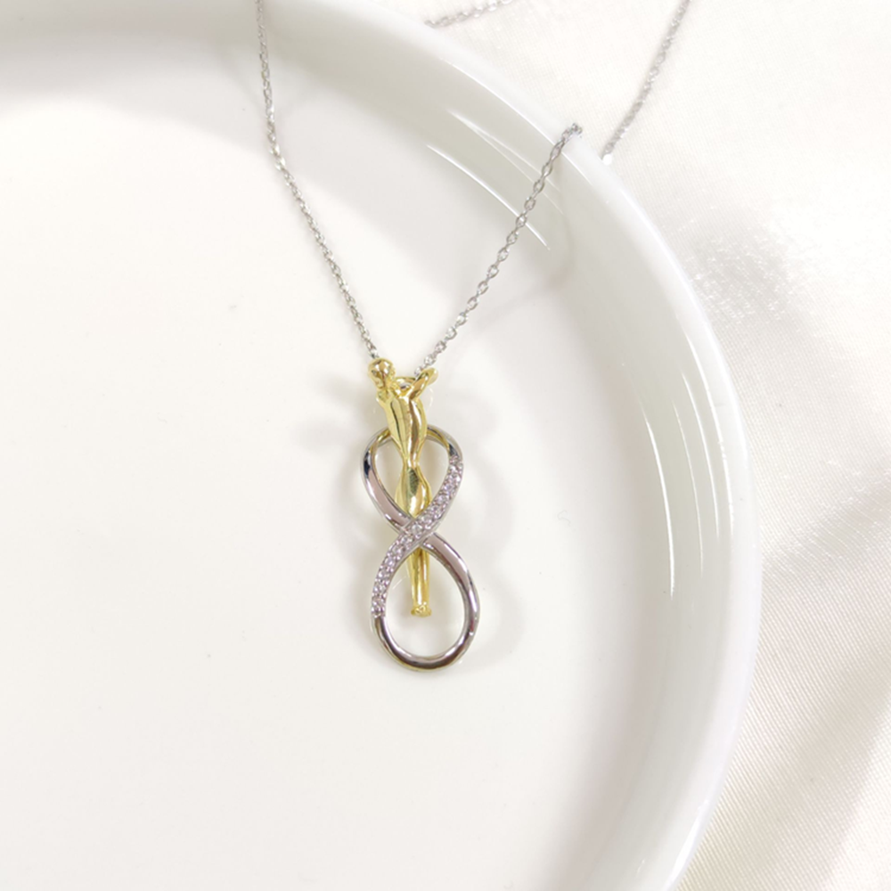 SARILAN SONSUZ GÜMÜŞ KOLYE