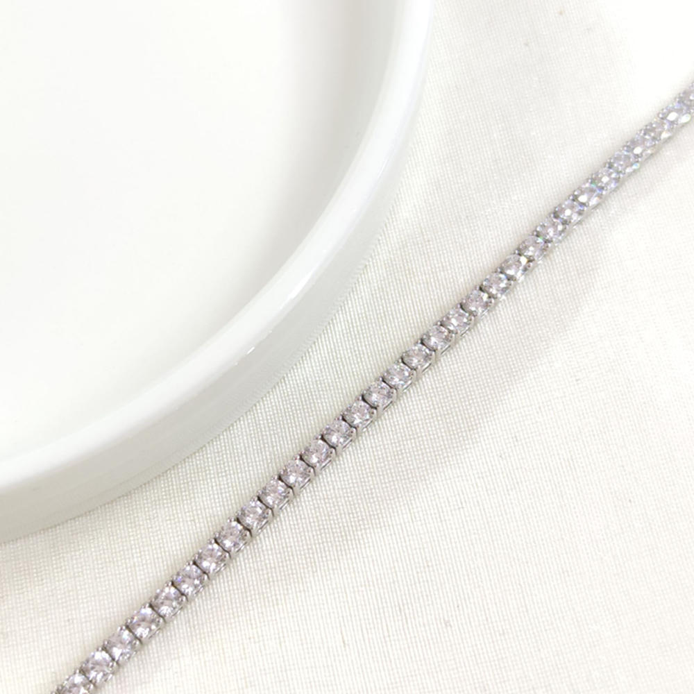 İTHAL 3 MM SU YOLU GÜMÜŞ BİLEKLİK 20 CM