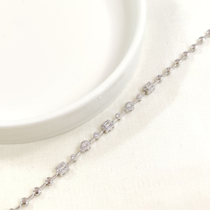 İTHAL BAGET DAMLA MONTÜR KİBAR GÜMÜŞ BİLEKLİK 17 CM