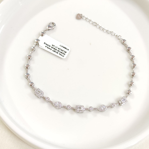 İTHAL BAGET DAMLA MONTÜR KİBAR GÜMÜŞ BİLEKLİK 17 CM