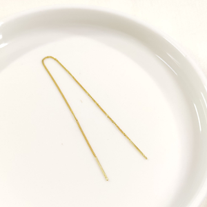 UZUN ZİNCİR TEKLİ GÜMÜŞ KÜPE