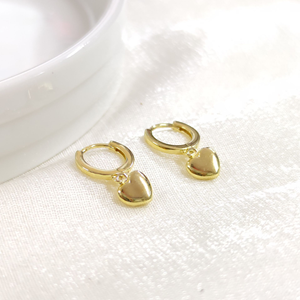 İTHAL KALP GÜMÜŞ 8 MM HALKA KÜPE