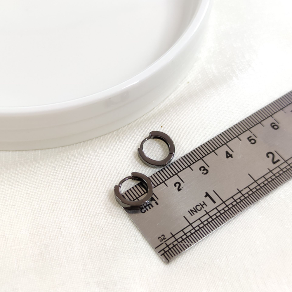 İTHAL 8 MM OKSİTLİ GÜMÜŞ HALKA KÜPE