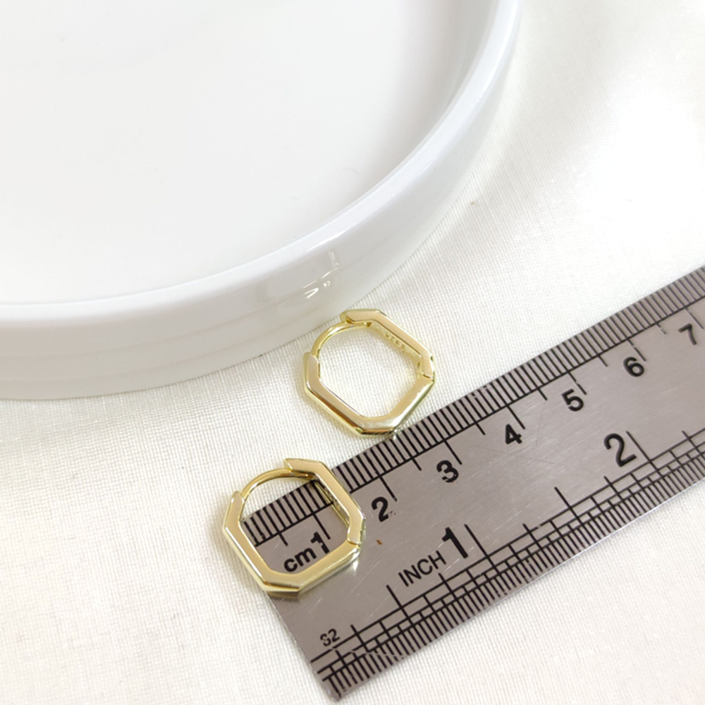 İTHAL 12 MM KÖŞELİ GÜMÜŞ HALKA KÜPE