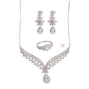 İTHAL DAMLA MONTÜR ÜÇLÜ GÜMÜŞ SET