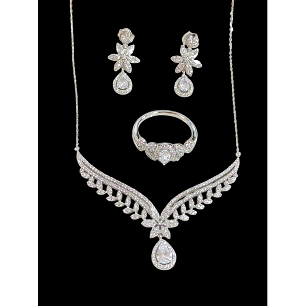 İTHAL DAMLA MONTÜR ÜÇLÜ GÜMÜŞ SET