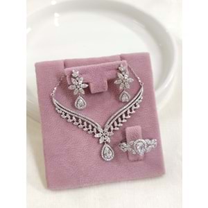 İTHAL DAMLA MONTÜR ÜÇLÜ GÜMÜŞ SET