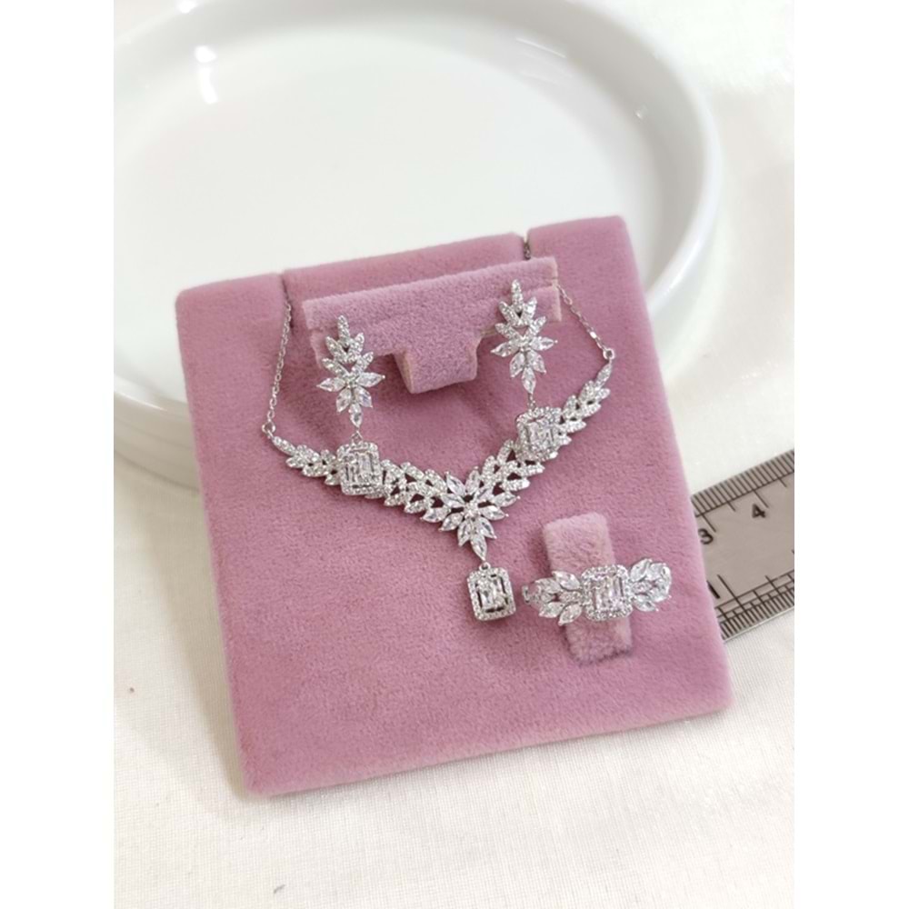 İTHAL BAGET MONTÜR ÜÇLÜ GÜMÜŞ SET