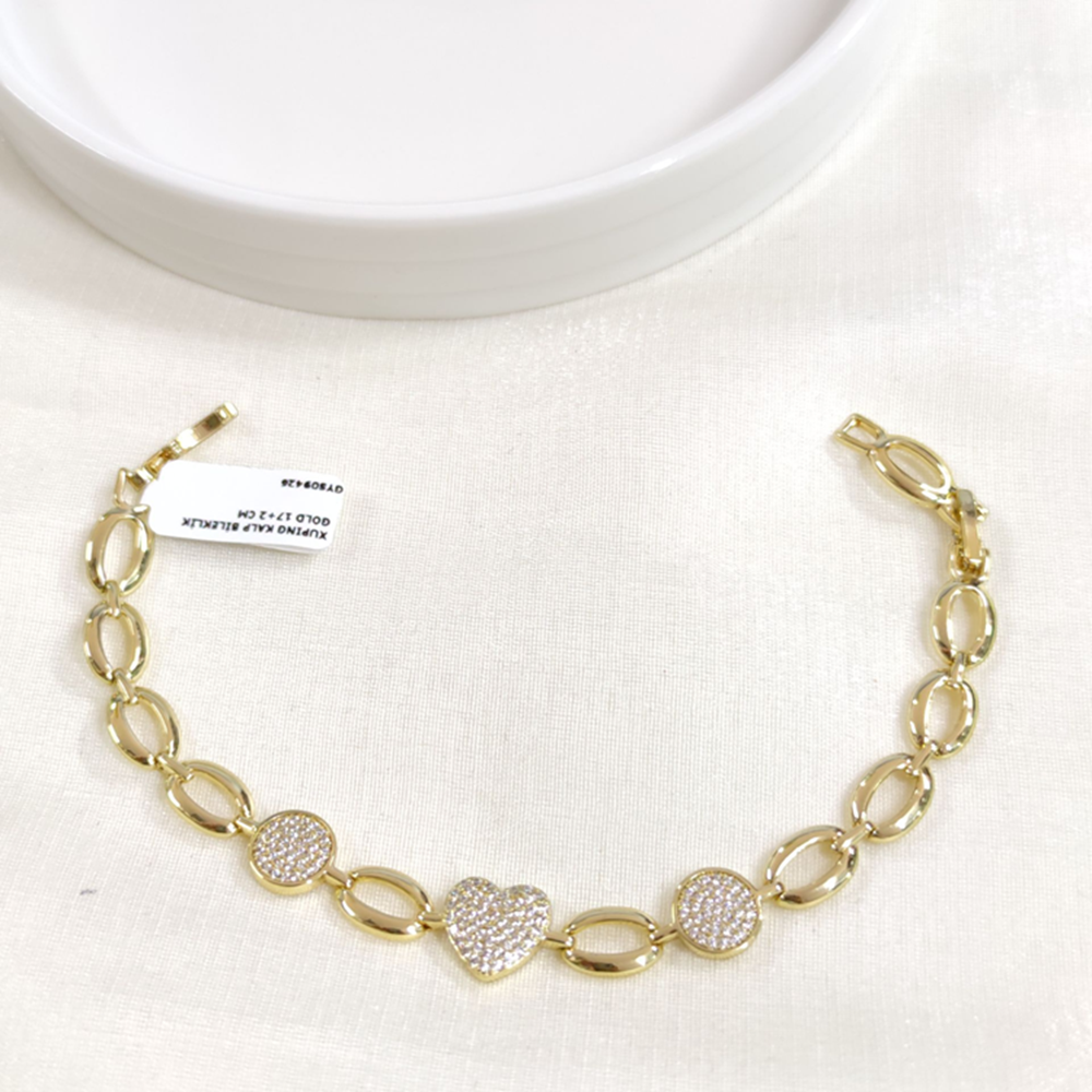 XUPING KALP BİLEKLİK GOLD 17+2 CM