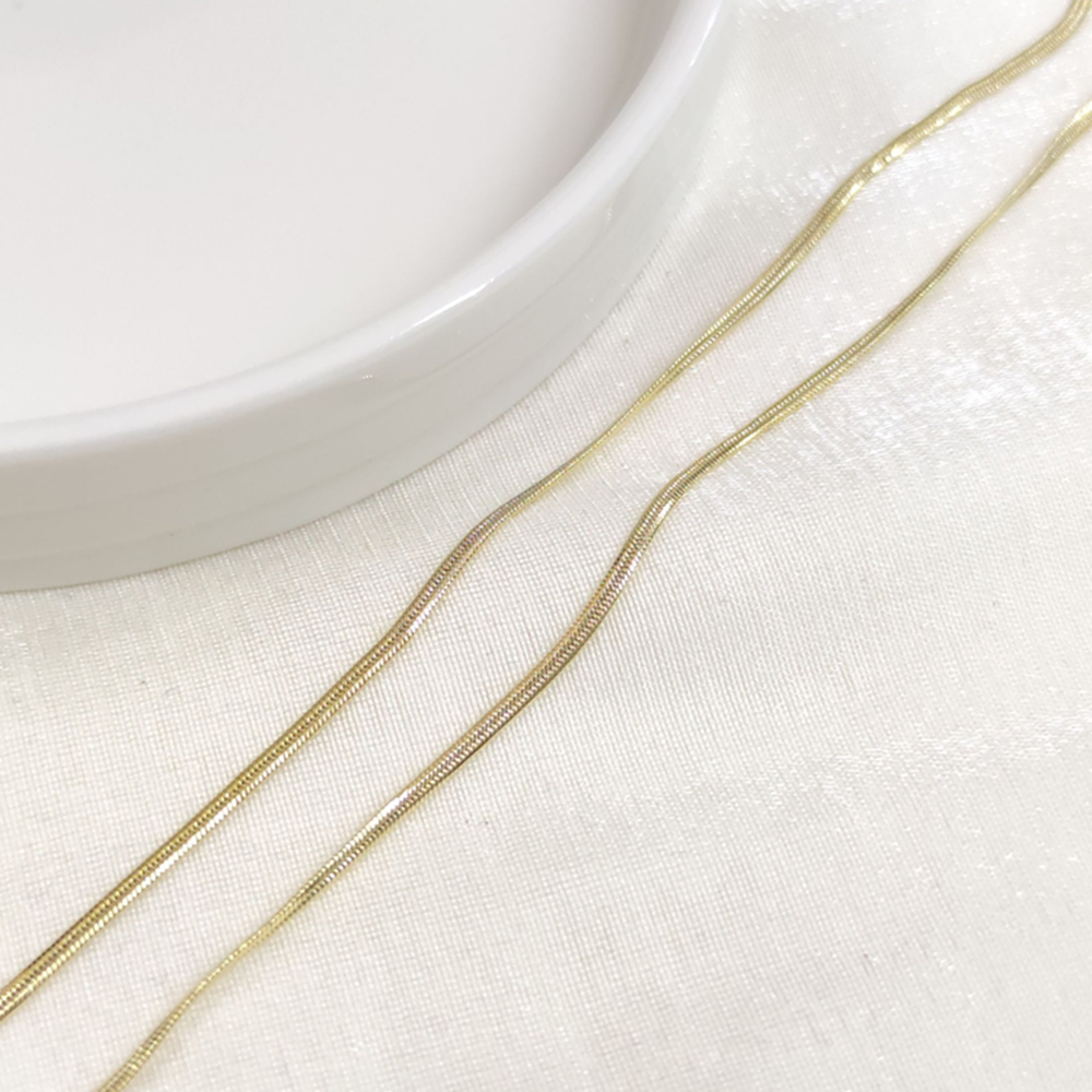 XUPING 2 MM EZME YILAN ZİNCİR 50 CM GOLD