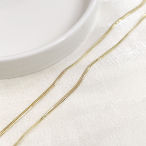 XUPING 2 MM EZME YILAN ZİNCİR 50 CM GOLD