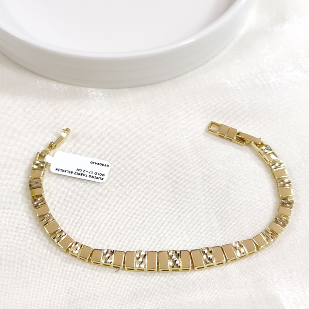 XUPING TAŞSIZ BİLEKLİK GOLD 17+2 CM