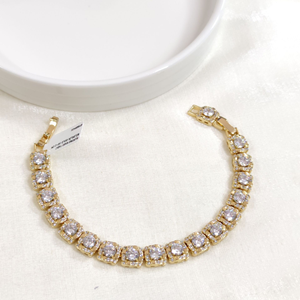 XUPING KARE TAŞLI BİLEKLİK GOLD 16+2 CM