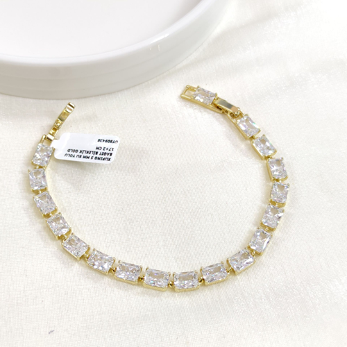 XUPING 5 MM SU YOLU BAGET BİLEKLİK GOLD 17+2 CM