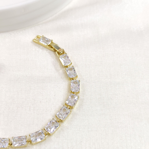 XUPING 5 MM SU YOLU BAGET BİLEKLİK GOLD 17+2 CM