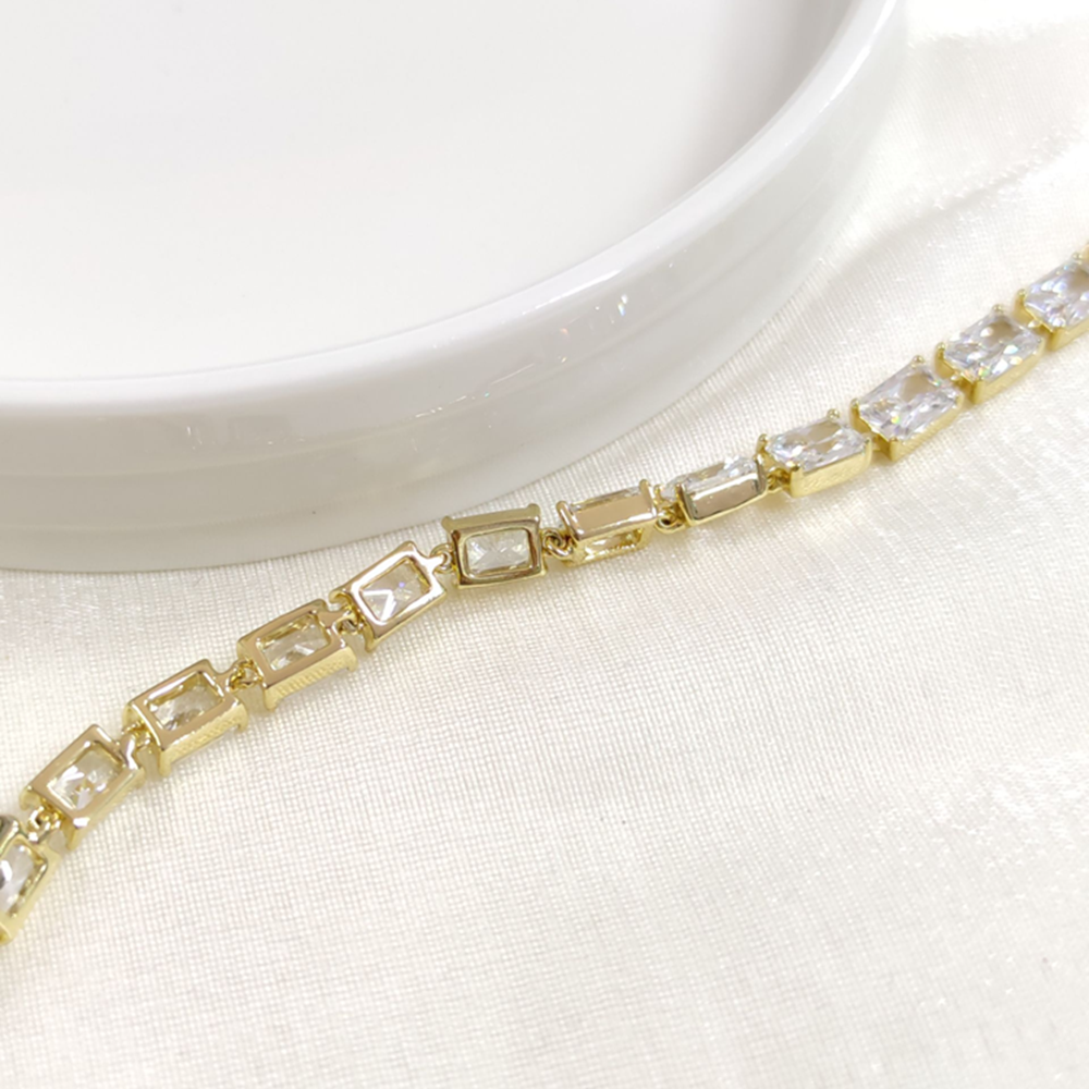 XUPING 5 MM SU YOLU BAGET BİLEKLİK GOLD 17+2 CM